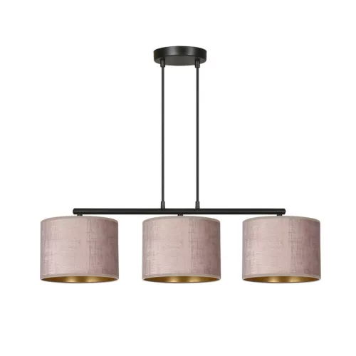 EMIBIG HILDE 3 BL ROSE Fekete Beltéri Függőlámpa E27 IP20 EB-1053-3