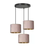 EMIBIG HILDE 3 BL PREMIUM ROSE Fekete Beltéri Függőlámpa E27 IP20 EB-1053-3PREM