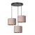 EMIBIG HILDE 3 BL PREMIUM ROSE Fekete Beltéri Függőlámpa E27 IP20 EB-1053-3PREM