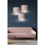EMIBIG HILDE 3 BL PREMIUM ROSE Fekete Beltéri Függőlámpa E27 IP20 EB-1053-3PREM