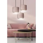 EMIBIG HILDE 3 BL PREMIUM ROSE Fekete Beltéri Függőlámpa E27 IP20 EB-1053-3PREM