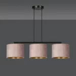 EMIBIG HILDE 3 BL ROSE Fekete Beltéri Függőlámpa E27 IP20 EB-1053-3