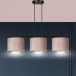 EMIBIG HILDE 3 BL ROSE Fekete Beltéri Függőlámpa E27 IP20 EB-1053-3