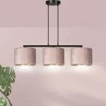 EMIBIG HILDE 3 BL ROSE Fekete Beltéri Függőlámpa E27 IP20 EB-1053-3