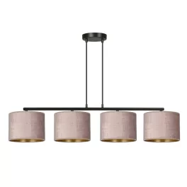   EMIBIG HILDE 4 BL ROSE Fekete Beltéri Függőlámpa E27 IP20 EB-1053-4