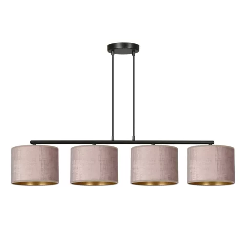 EMIBIG HILDE 4 BL ROSE Fekete Beltéri Függőlámpa E27 IP20 EB-1053-4