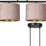 EMIBIG HILDE 4 BL ROSE Fekete Beltéri Függőlámpa E27 IP20 EB-1053-4