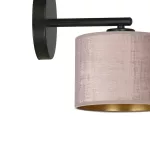 EMIBIG HILDE K1 BL ROSE Fekete Beltéri Fali lámpa E27 IP20 EB-1053-K1