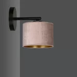EMIBIG HILDE K1 BL ROSE Fekete Beltéri Fali lámpa E27 IP20 EB-1053-K1