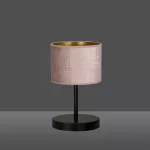 EMIBIG HILDE LN1 BL ROSE Fekete Beltéri Asztali lámpa E27 IP20 EB-1053-LN1