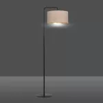 EMIBIG HILDE LP1 BL ROSE Fekete Beltéri Állólámpa E27 IP20 EB-1053-LP1