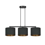 EMIBIG HILDE 3 BL BLACK Fekete Beltéri Függőlámpa E27 IP20 EB-1054-3