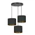 EMIBIG HILDE 3 BL PREMIUM BLACK Fekete Beltéri Függőlámpa E27 IP20 EB-1054-3PREM