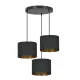 EMIBIG HILDE 3 BL PREMIUM BLACK Fekete Beltéri Függőlámpa E27 IP20 EB-1054-3PREM