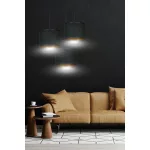 EMIBIG HILDE 3 BL PREMIUM BLACK Fekete Beltéri Függőlámpa E27 IP20 EB-1054-3PREM