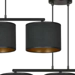 EMIBIG HILDE 3 BL BLACK Fekete Beltéri Függőlámpa E27 IP20 EB-1054-3