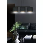 EMIBIG HILDE 3 BL BLACK Fekete Beltéri Függőlámpa E27 IP20 EB-1054-3