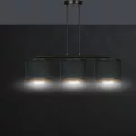 EMIBIG HILDE 3 BL BLACK Fekete Beltéri Függőlámpa E27 IP20 EB-1054-3