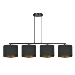   EMIBIG HILDE 4 BL BLACK Fekete Beltéri Függőlámpa E27 IP20 EB-1054-4