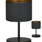 EMIBIG HILDE LN1 BL BLACK Fekete Beltéri Asztali lámpa E27 IP20 EB-1054-LN1