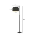 EMIBIG HILDE LP1 BL BLACK Fekete Beltéri Állólámpa E27 IP20 EB-1054-LP1