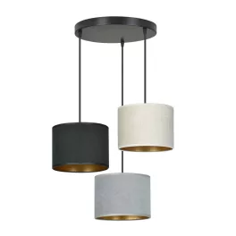   EMIBIG HILDE 3 BL PREMIUM MIX Fekete Beltéri Függőlámpa E27 IP20 EB-1055-3PREM