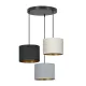 EMIBIG HILDE 3 BL PREMIUM MIX Fekete Beltéri Függőlámpa E27 IP20 EB-1055-3PREM