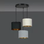 EMIBIG HILDE 3 BL PREMIUM MIX Fekete Beltéri Függőlámpa E27 IP20 EB-1055-3PREM