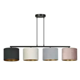   EMIBIG HILDE 4 BL MIX Fekete Beltéri Függőlámpa E27 IP20 EB-1055-4