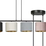 EMIBIG HILDE 4 BL MIX Fekete Beltéri Függőlámpa E27 IP20 EB-1055-4