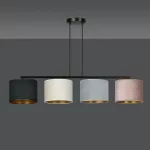 EMIBIG HILDE 4 BL MIX Fekete Beltéri Függőlámpa E27 IP20 EB-1055-4