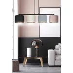 EMIBIG HILDE 4 BL MIX Fekete Beltéri Függőlámpa E27 IP20 EB-1055-4