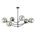 EMIBIG HUNTER 6 BLACK/GRAFIT Fekete Beltéri Mennyezeti lámpa E14 IP20 EB-1100-6