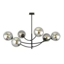   EMIBIG HUNTER 6 BLACK/GRAFIT Fekete Beltéri Mennyezeti lámpa E14 IP20 EB-1100-6