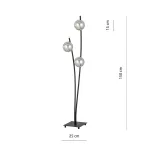 EMIBIG HUNTER LP3 BLACK/GRAFIT Fekete Beltéri Állólámpa E14 IP20 EB-1100-LP3