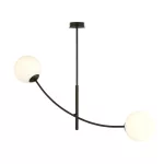 EMIBIG HUNTER 2 BLACK/OPAL Fekete Beltéri Mennyezeti lámpa E14 IP20 EB-1102-2