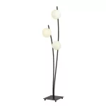 EMIBIG HUNTER LP3 BLACK/OPAL Fekete Beltéri Állólámpa E14 IP20 EB-1102-LP3