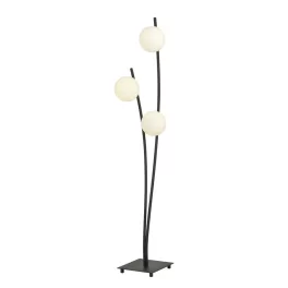   EMIBIG HUNTER LP3 BLACK/OPAL Fekete Beltéri Állólámpa E14 IP20 EB-1102-LP3