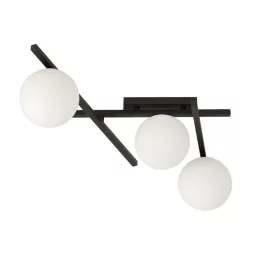   EMIBIG SMART 3 BLACK/OPAL Fekete Beltéri Mennyezeti lámpa E14 IP20 EB-1103-3