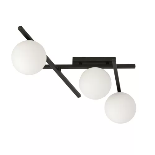 EMIBIG SMART 3 BLACK/OPAL Fekete Beltéri Mennyezeti lámpa E14 IP20 EB-1103-3