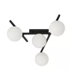 EMIBIG SMART 4 BLACK/OPAL Fekete Beltéri Mennyezeti lámpa E14 IP20 EB-1103-4