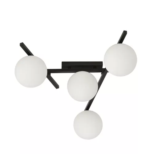 EMIBIG SMART 4 BLACK/OPAL Fekete Beltéri Mennyezeti lámpa E14 IP20 EB-1103-4