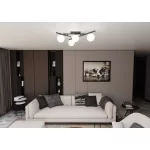 EMIBIG SMART 4 BLACK/OPAL Fekete Beltéri Mennyezeti lámpa E14 IP20 EB-1103-4