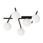 EMIBIG SMART 5 BLACK/OPAL Fekete Beltéri Mennyezeti lámpa E14 IP20 EB-1103-5