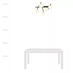 EMIBIG SMART 5 BLACK/OPAL Fekete Beltéri Mennyezeti lámpa E14 IP20 EB-1103-5
