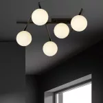 EMIBIG SMART 5 BLACK/OPAL Fekete Beltéri Mennyezeti lámpa E14 IP20 EB-1103-5