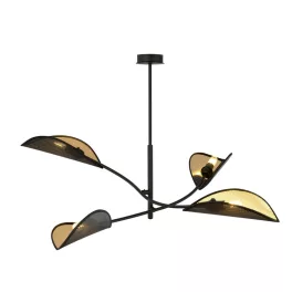   EMIBIG LOTUS 4 BLACK/GOLD Fekete Beltéri Mennyezeti lámpa E14 IP20 EB-1106-4