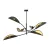 EMIBIG LOTUS 6 BLACK/GOLD Fekete Beltéri Mennyezeti lámpa E14 IP20 EB-1106-6