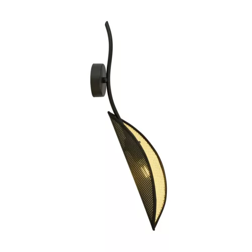 EMIBIG LOTUS K1 BLACK/GOLD Fekete Beltéri Fali lámpa E14 IP20 EB-1106-K1
