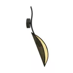EMIBIG LOTUS K1 BLACK/GOLD Fekete Beltéri Fali lámpa E14 IP20 EB-1106-K1